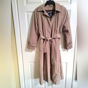 Vintage Women's London Fog Trench Coat Size 10 petite